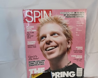 Spin Magazine März 1999 The Offspring Dexter Holland Cover Story Abonnement-Ausgabe Enthält seltene Calvin Klein-Poster-Einlage