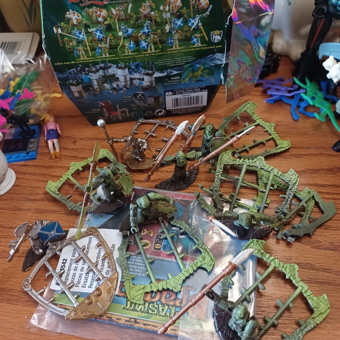 Mega Bloks Plasma Dragons set 9454 From 2007 Figures Bases Accessories Instructions Original Plastic and Box 30 of 32 pieces, foto 4 di 5