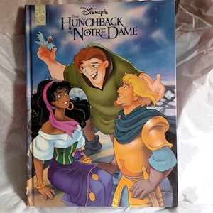 Disney&#39;s The Hunchback of Notre Dame Hardcover Book 1996 Large Size Book