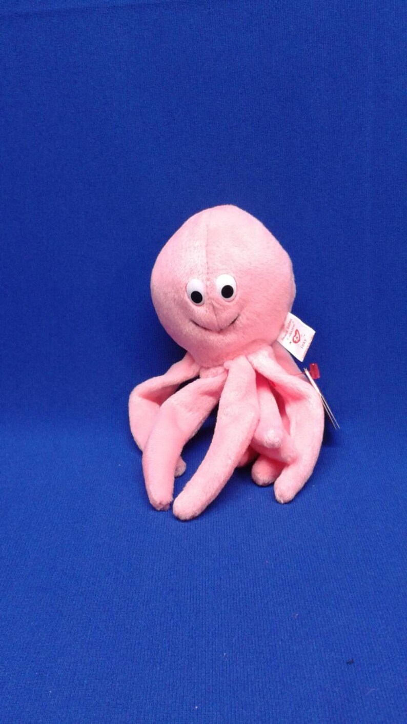 pink octopus beanie baby