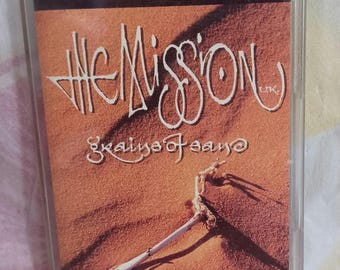 Die Mission U.K. Grains of Sand Kassette Tape 1990 Ein Besitzer Vintage Sammlerstück Musik Erinnerungsstücke wird überprüfen, spielt für das Alter gut