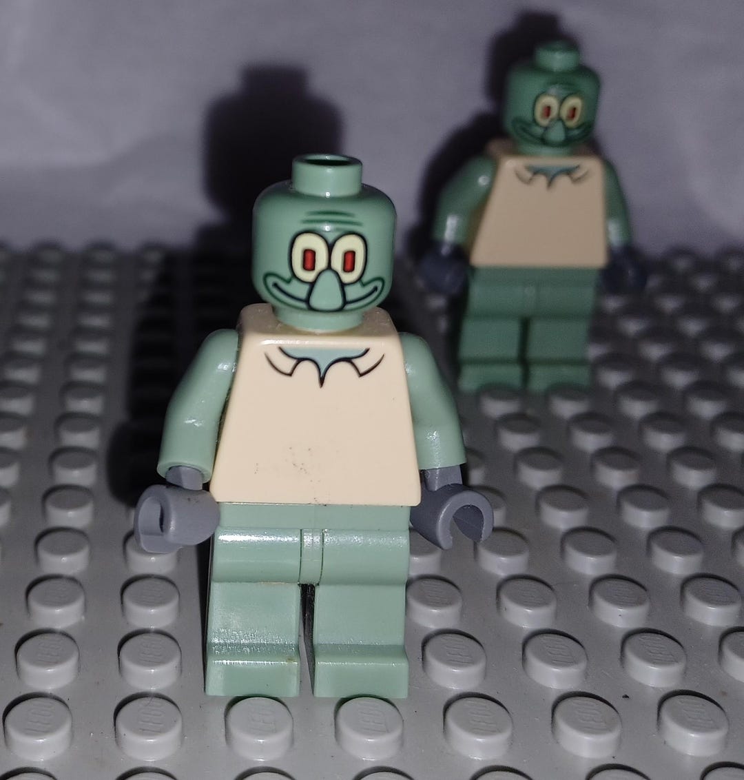 Squidward LEGO Minifigure From Original Sets Loose as Is - Etsy