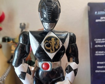 Mighty Morphin Power Rangers Black Ranger Action Figure Loose As is Rare 8" Collectible Toy 1993