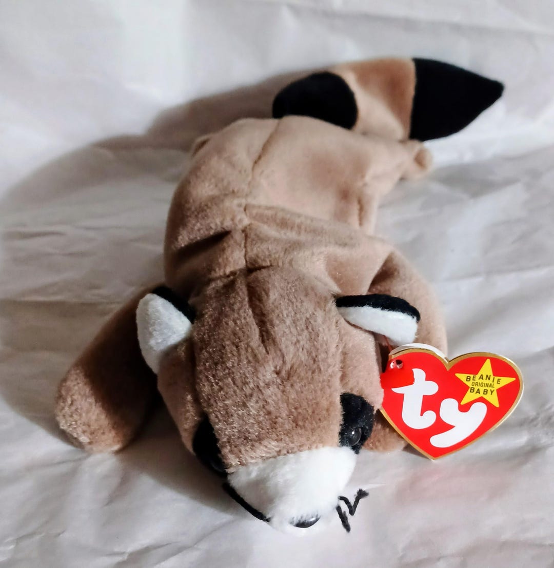 Ringo Raccoon RINGO RACCOON Ty Original Beanie Baby 1995 Double Tush Tag P.V.C ...