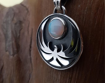 Nightingale pendant, Skyrim silver pendant, Thieves guild pendant, Skyrim lore pendant, Skyrim cosplay pendant, elder scrolls jewelry.