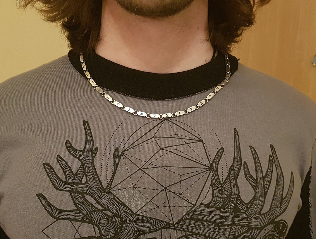 Witcher Chain Witcher Runes Handmade Chain Runic Chainigni Etsy UK