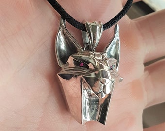 Lynx Pendant, Witcher Lynx Amulet, Silver Cat Amulet, Silver