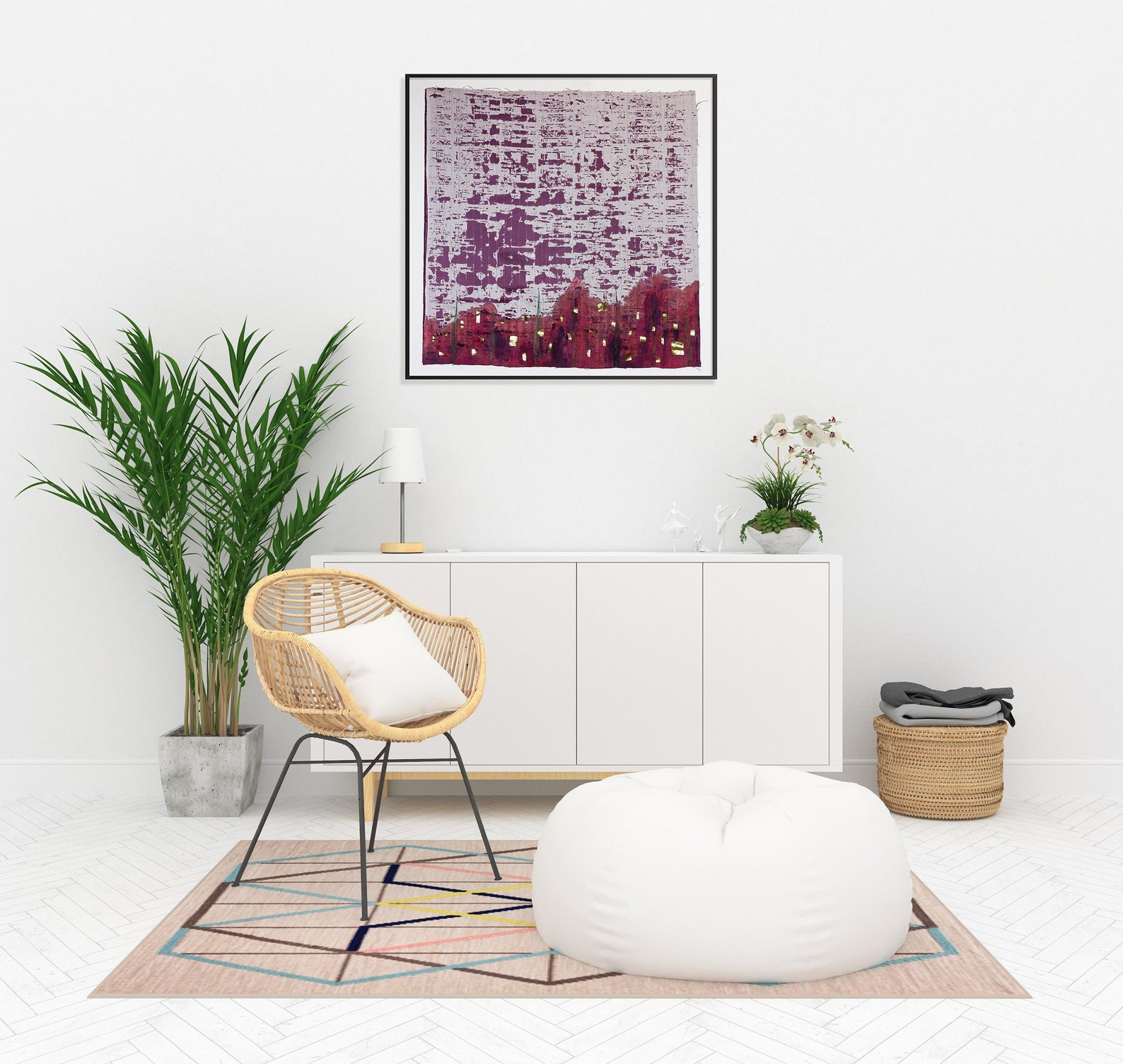 Wall Hanging Textile Art Textile Wall Hanging Abstract Art Etsy