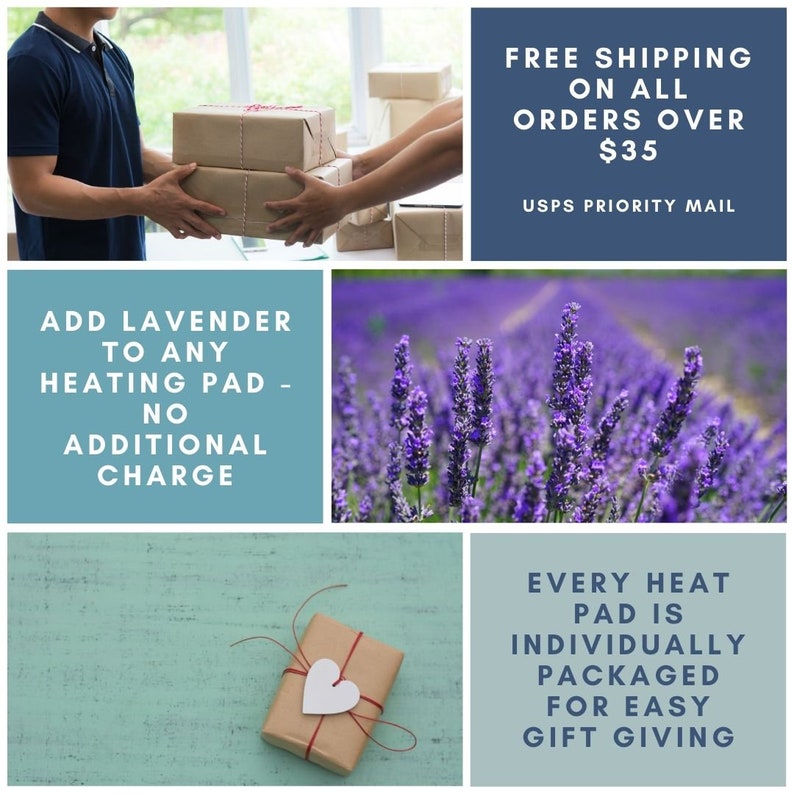 Microwave Heat Pad. Self Care Gift. Rice and Flaxseed Heating Etsy