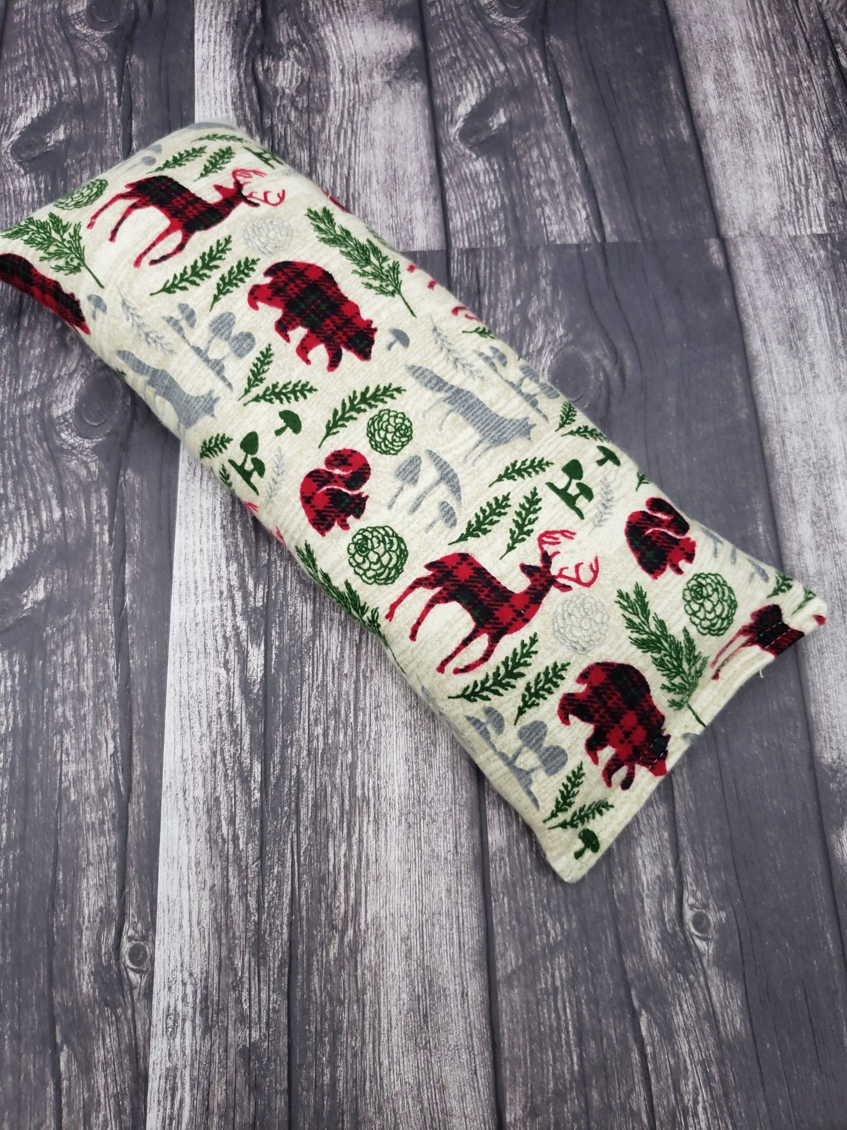 Woodland animals microwave heat pad and cold pack. Filled with rice and flax seed.