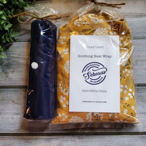 Reusable microwave heat pad with washable cover. Gift giving ready! Rice and flaxseed heating pad. Heat pack reusable. Rice hot/cold pack.