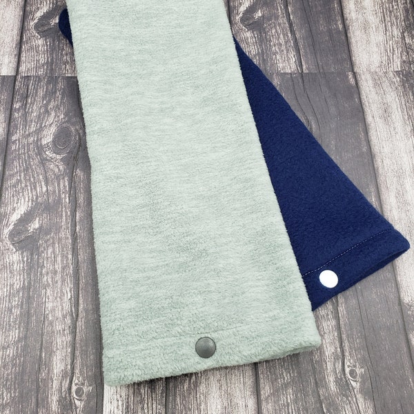 Microwave heat pad washable cover!  Soft and cozy fleece.  Heather gray and navy blue. No heat pad included