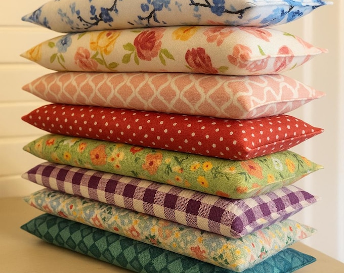 Grab bag steal! Handmade Heat Pads/cold packs. Keep one and give two away. THREE sized 4.5 inch X 11 inch -use as heating pad or cold pack.