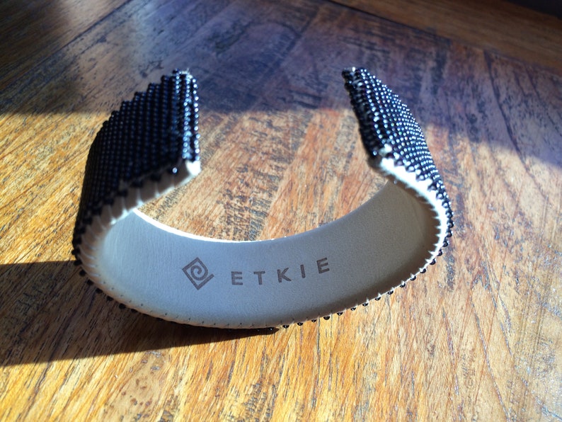 Etkie Navajo Cuff Bracelet Second Hand Fine Beaded Cuff Large Native ...