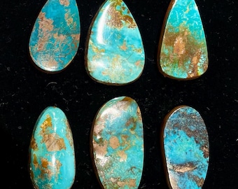 American Natural Royston Turquoise Cabochons for jewelry, Ring, Cuff Bracelet, Necklace Pendant, Bolo, Silver or Gold