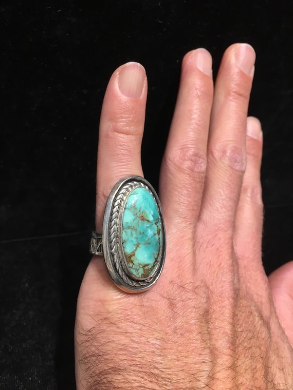 Damali Turquoise ring UNUSUAL Awesome contemporary