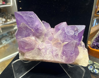 Large Amethyst Crystal Cluster, RARE, Purple Points, Geode, raw Natural Specimen, Healing Vibes, Altar, Bolivia, S/H NOT INCL