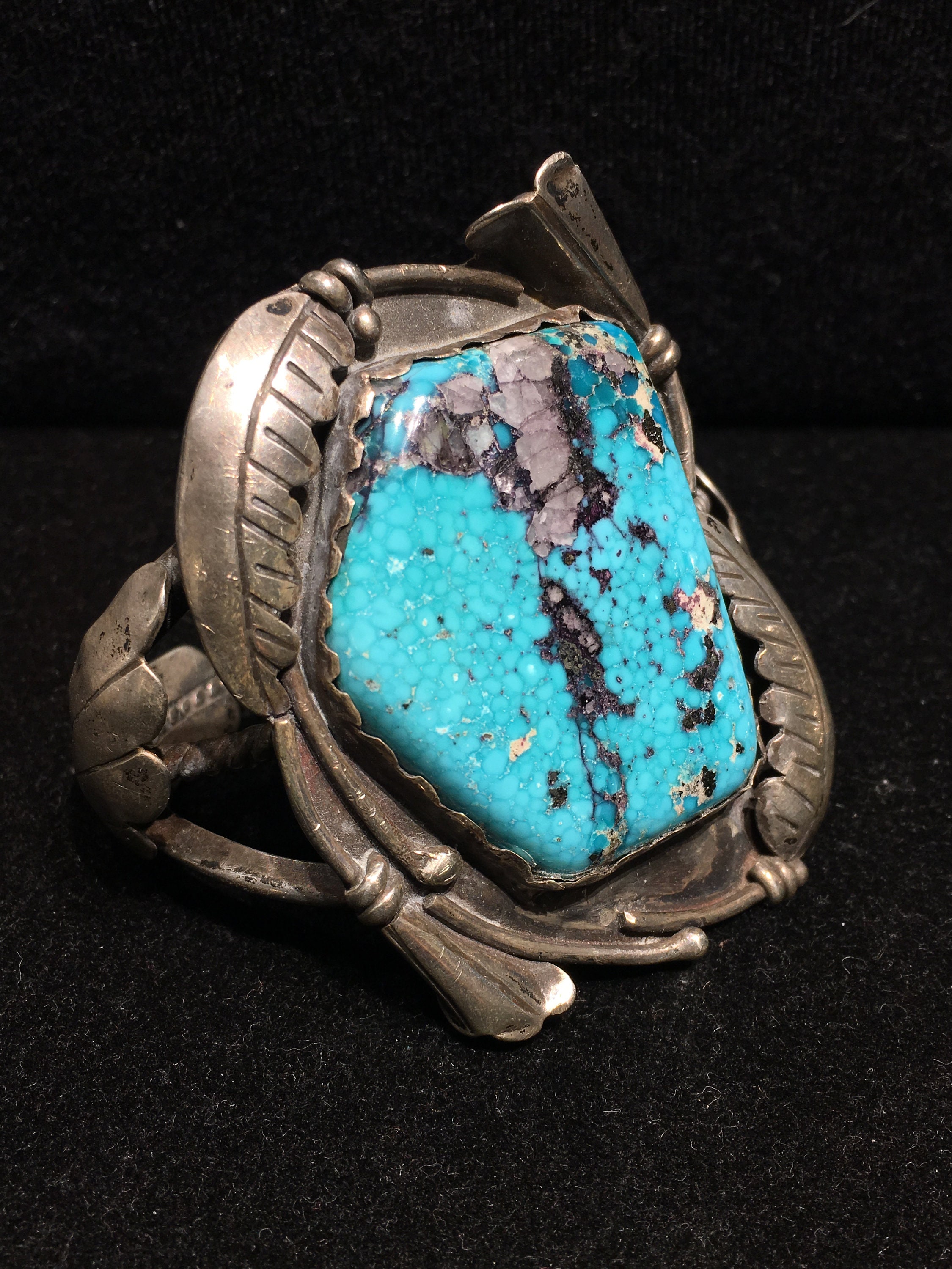 Old Navajo RARE High Grade Fine Natural Kingman Turquoise