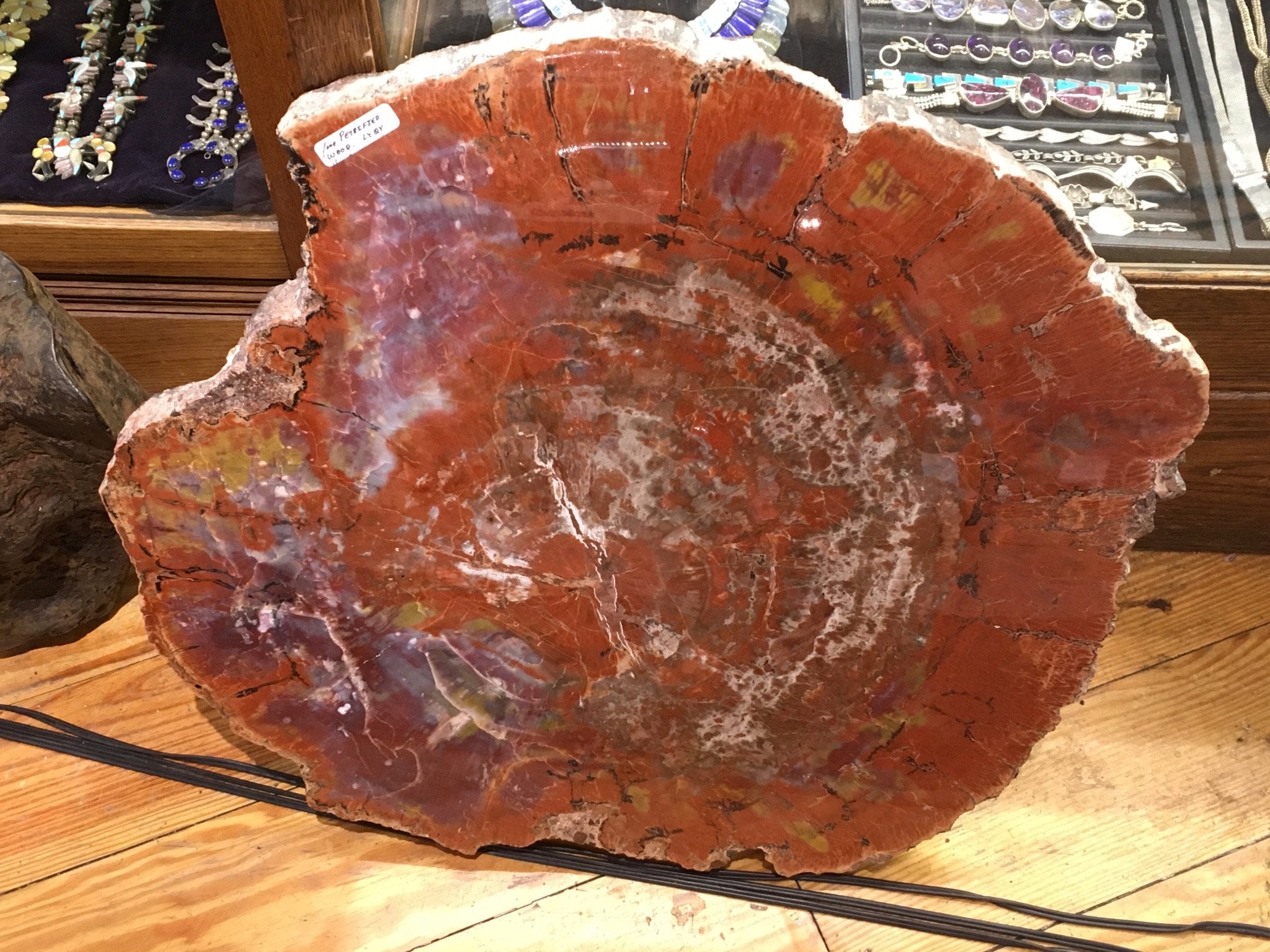 EXTRA FINE Petrified Wood Desirable Red Color Natural Specimen photo