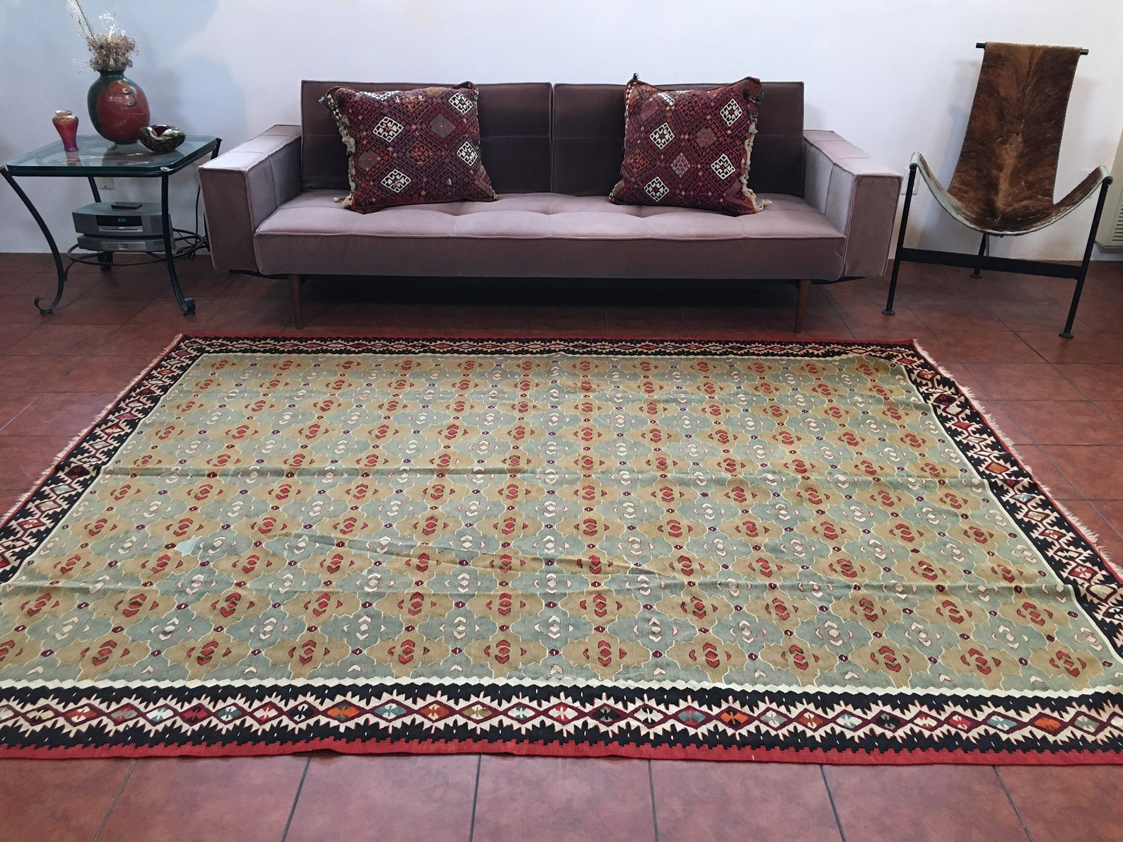 Semi Antique Sarkoy Kilim Macedonia Balkans Thracian 6 X 9 Large Room ...