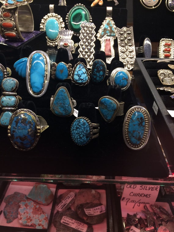 Turquoise Ring Native American Indian Navajo Hopi Zuni Santo