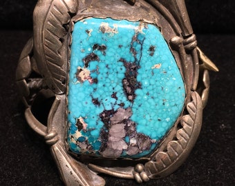 Old Navajo RARE High Grade Fine Natural Kingman Turquoise