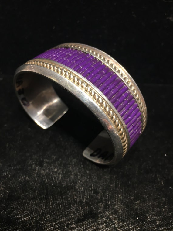 Unique!! Vintage Native American Navajo Amethyst Sterling Silver Amber Bracelet Old Unique!! Vintage Native American Navajo Amethyst Sterling Silver Amber Bracelet Old