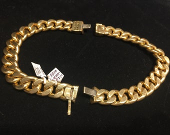 18kt Gold heavy chain link, Diamond studded, Necklace become a pair of Bracelets, Ingenious, Italian, Carlo Weingrill
