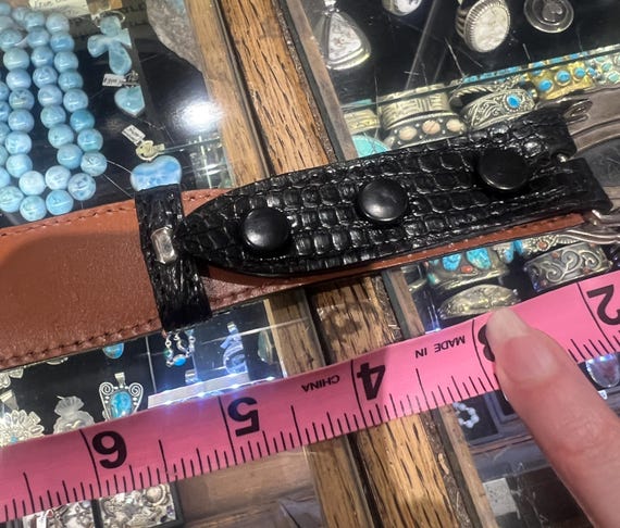 Inlay Sterling Silver Belt, Turquoise Sugilite Spiny Oyster  display picture 1