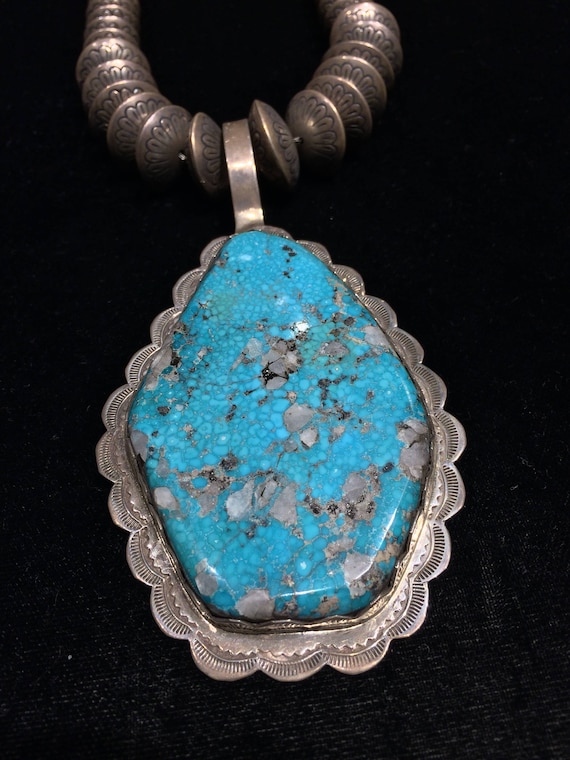 Rare Bisbee Campbellite Vintage Native American Navajo Sterling Silver Bracelet Old Rare Bisbee Campbellite Vintage Native American Navajo Sterling Silver Bracelet Old