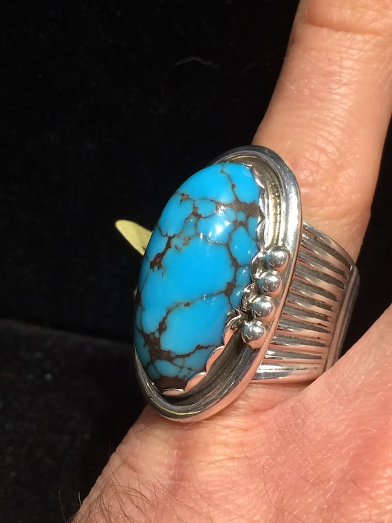 Rare Bulbous Vintage Navajo Coral Sterling Silver Native American Ring Rare Bulbous Vintage Navajo Coral Sterling Silver Native American Ring