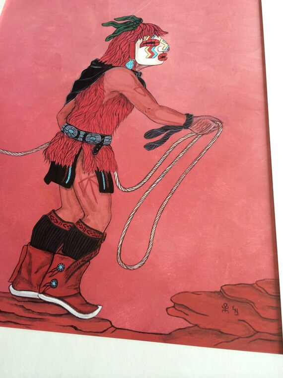 Hopi Indian Heheya Kachina Katsina Native American Original Etsy