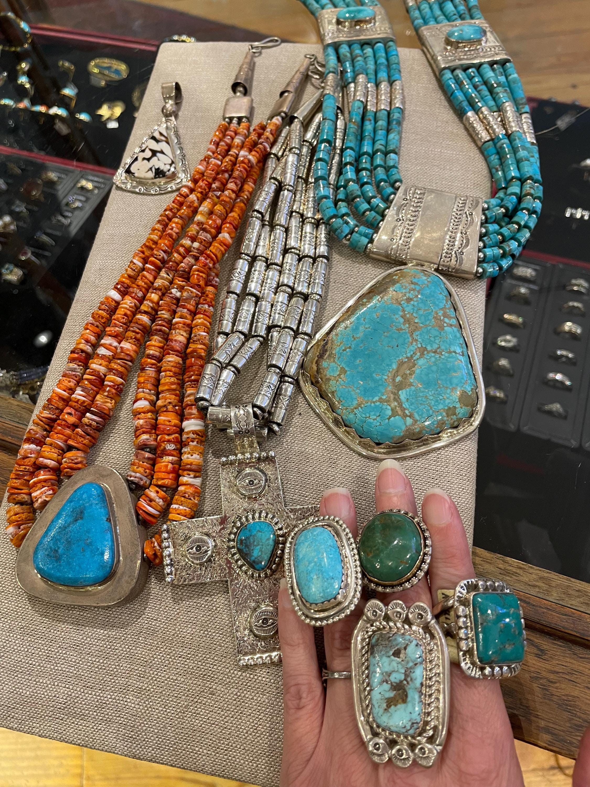 Wayne Aguilar Jewelry: Sterling Silver Ring, Pendant Necklace