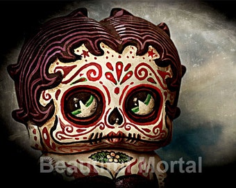 Beautiful Mortal Sad Day of the Dead Deadey Boop canon PRINT 468 Reproduction by Michael Brown