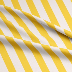 SAMPLE Linen Catkin Yellow Diagonal Striped Fabric, diagonal, Maximalist, Candy, Big Top, soft furnishing, upholstery, Home decor, Nursery image 3