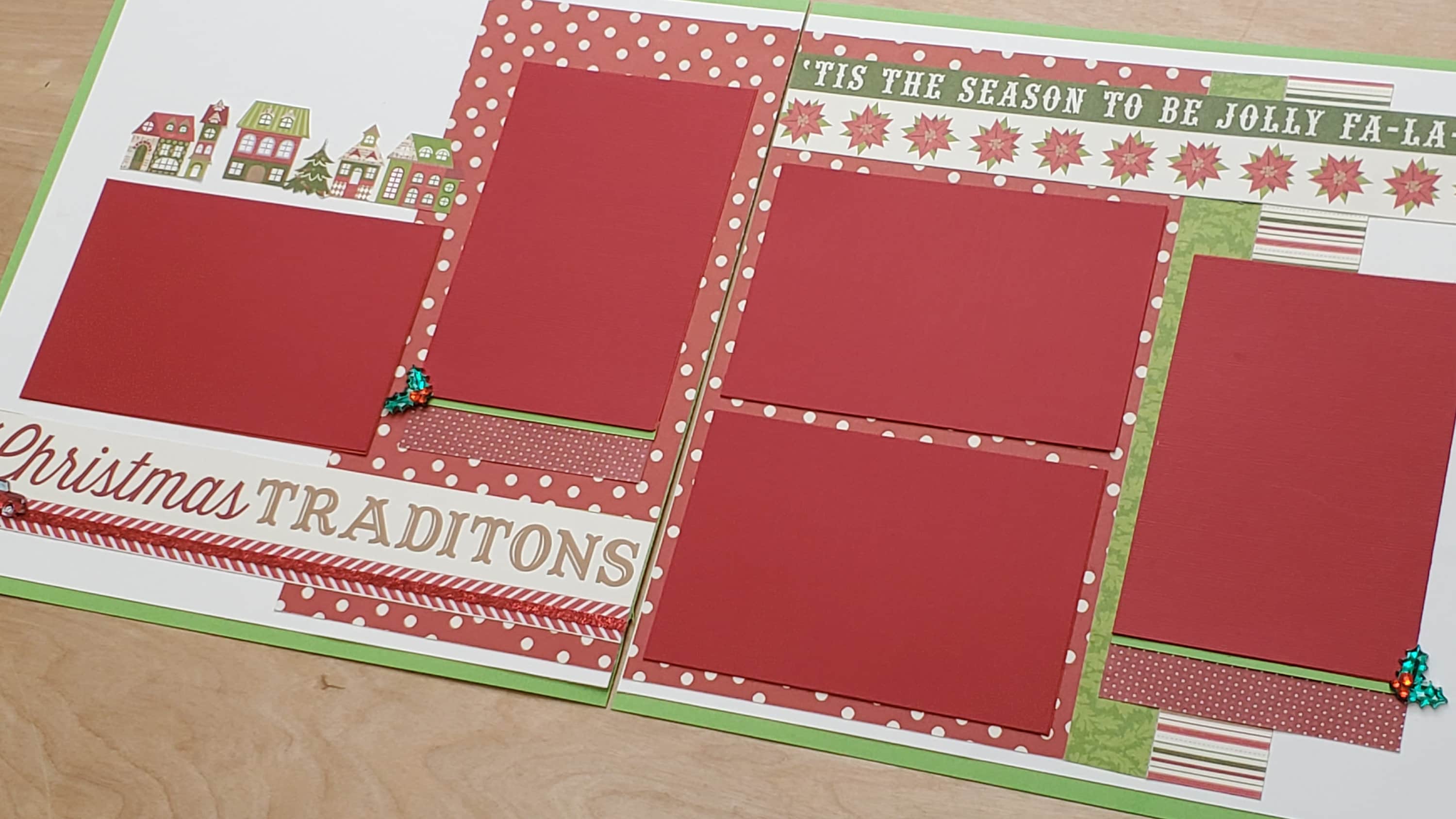 Christmas Traditions 2-page 12x12 Scrapbook Layout Page Kit for Kids ...
