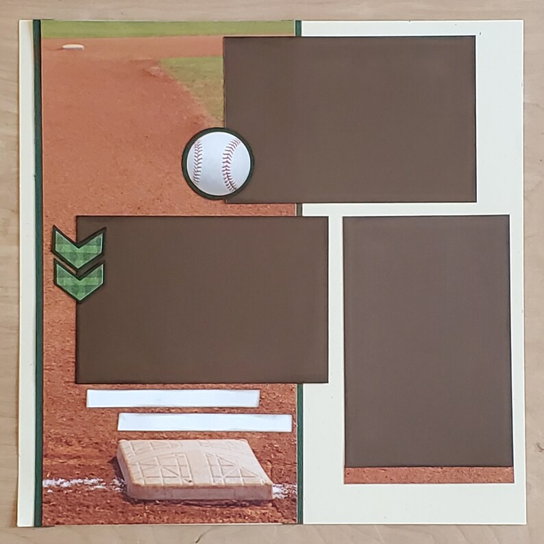 Hit Hard Run Fast 12x12 Scrapbook Layout Scrapbooking Page Kit for ...