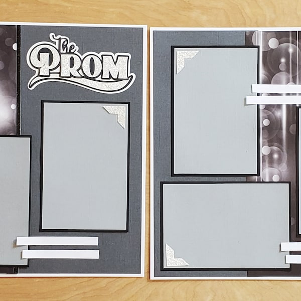 The Prom 12x12 school dance after party senior prom junior ring junior prom Scrapbook Layout Scrapbooking Page Kit Layout PK2
