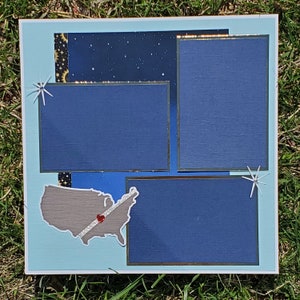 Total Solar Eclipse 2-page 12x12 our Scrapbook Layout Page Kit twice in a lifetime vacation PK1 image 4