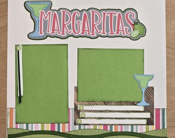 Margaritas girls night cinco de mayo taco night 12x12 Scrapbook Layout Page Kit Layout PK29.1.26