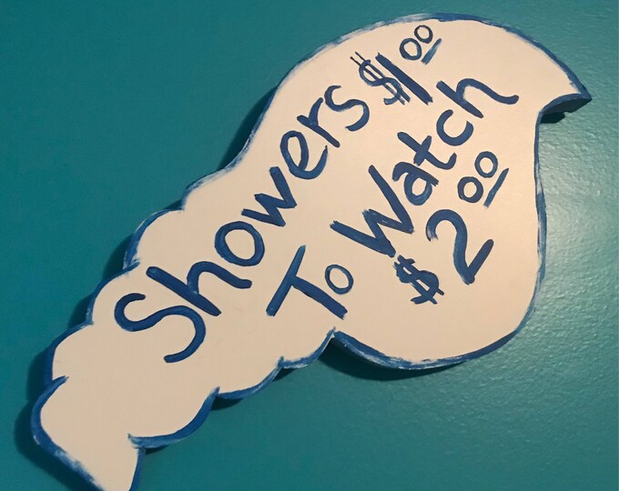 Outdoor Shower Sign Etsy