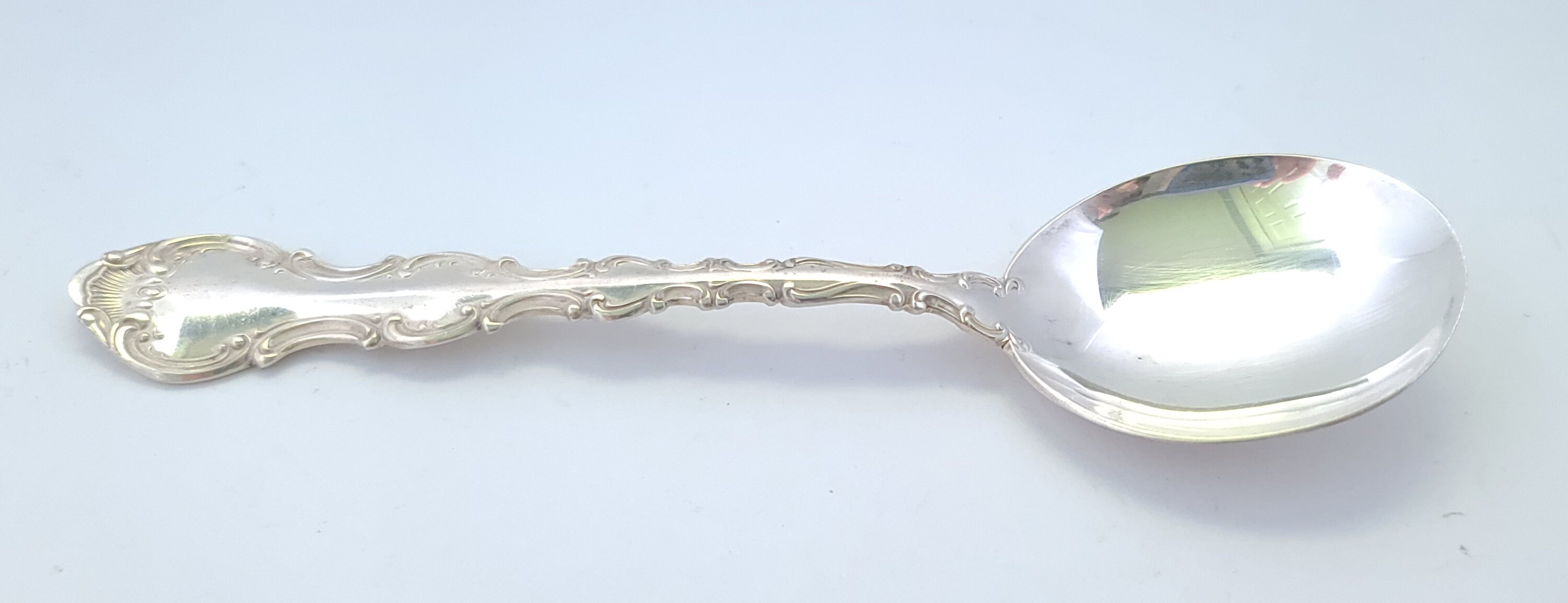 Sterling Silver Round Soup Spoon / Creamer Spoon in the Strasbourg ...