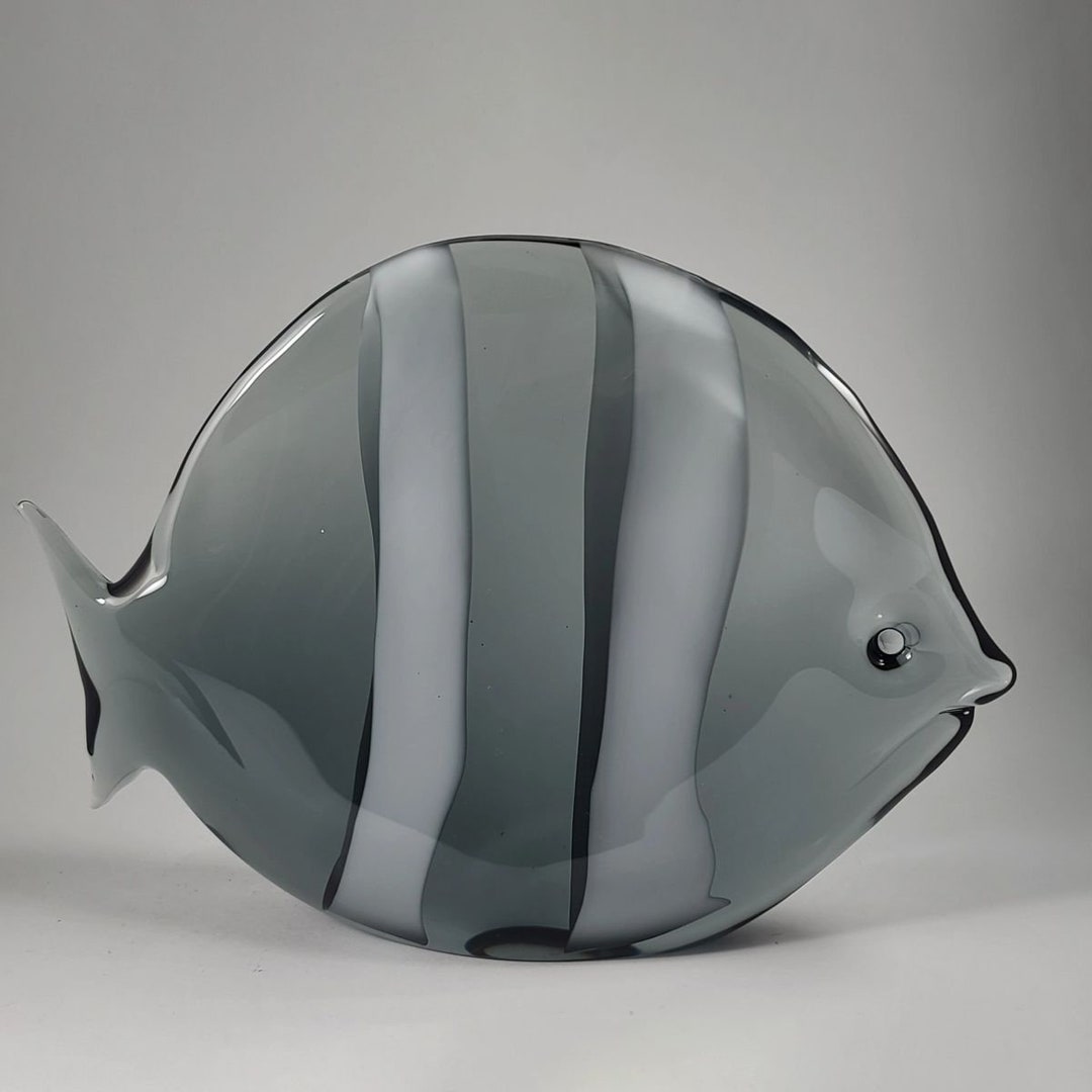 Fish Art Glass Created by Elio Raffaeli for Oggetti From Etsy