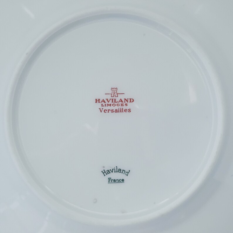 Haviland Limoges France Platinum Trim Bone China, Versailles, Salad