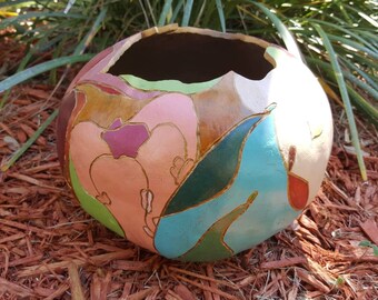 Fine Art Painted Gourd