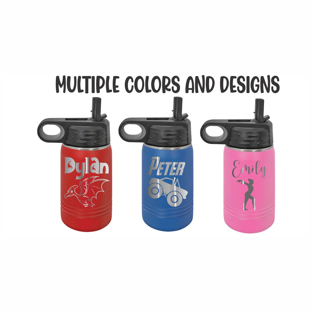 Engraved Water Bottle Toddler Kids Gifts, 12oz, 20oz Stainless Steel