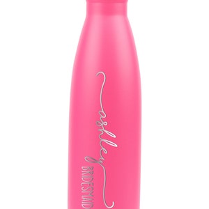 Personalized Water Bottle, Custom Water Bottle, Bridesmaid Gift idea, Hot Cold Thermos, Engraved Gifts, Wedding Gift, Bachelorette Party image 7