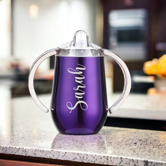 Personalized Sippy Cup, Stainless Steel Toddler Cup, Birthday Gift