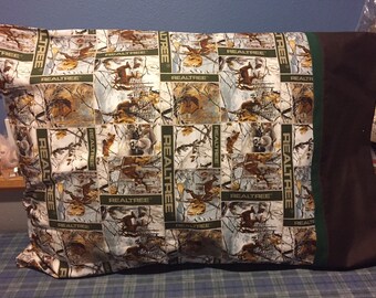 Hunting Pillowcase Etsy