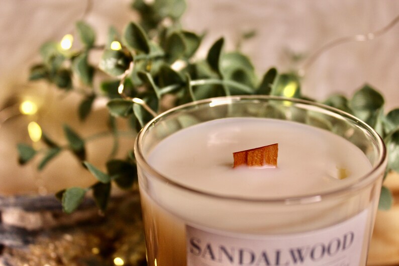 Sandalwood Candle Sandalwood Soy Candle Woodwick Candle Etsy